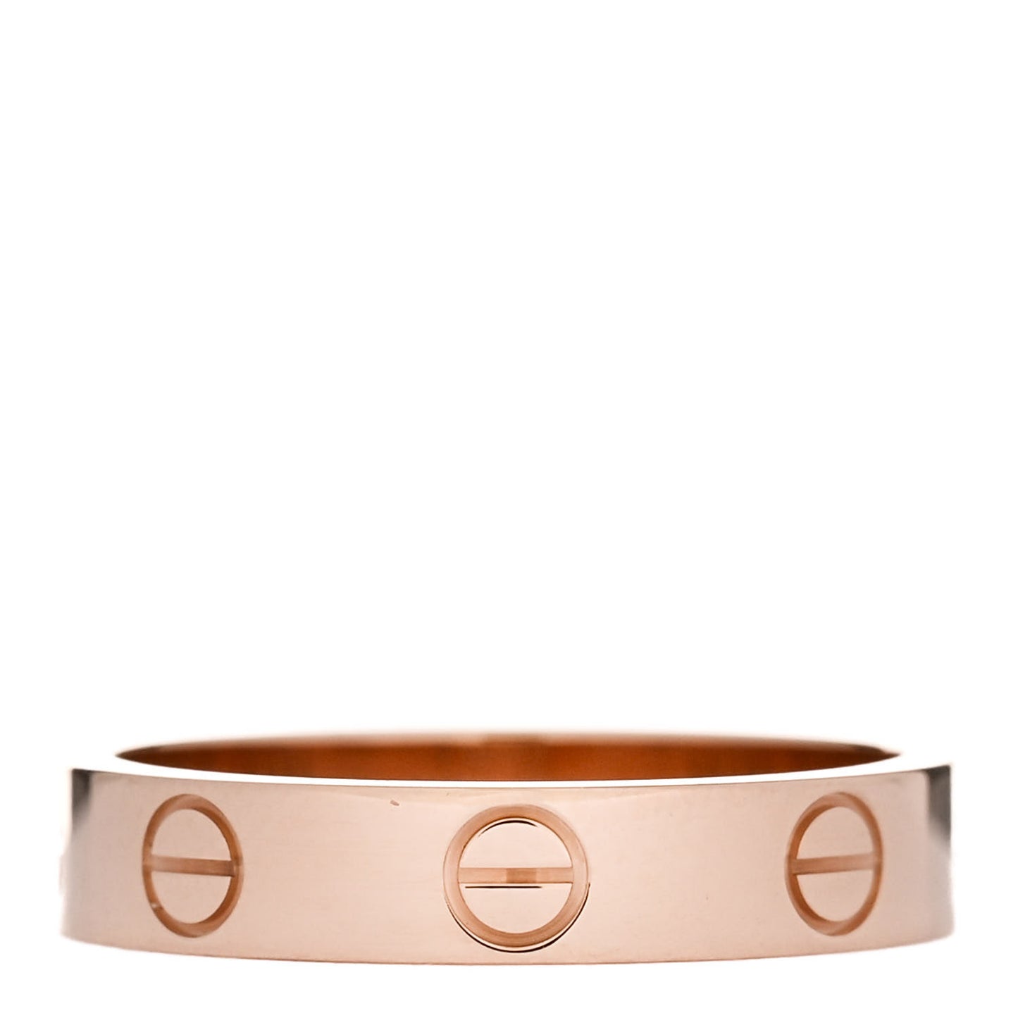 18K Pink Gold 3.5mm LOVE Wedding Band Ring 51 5.75