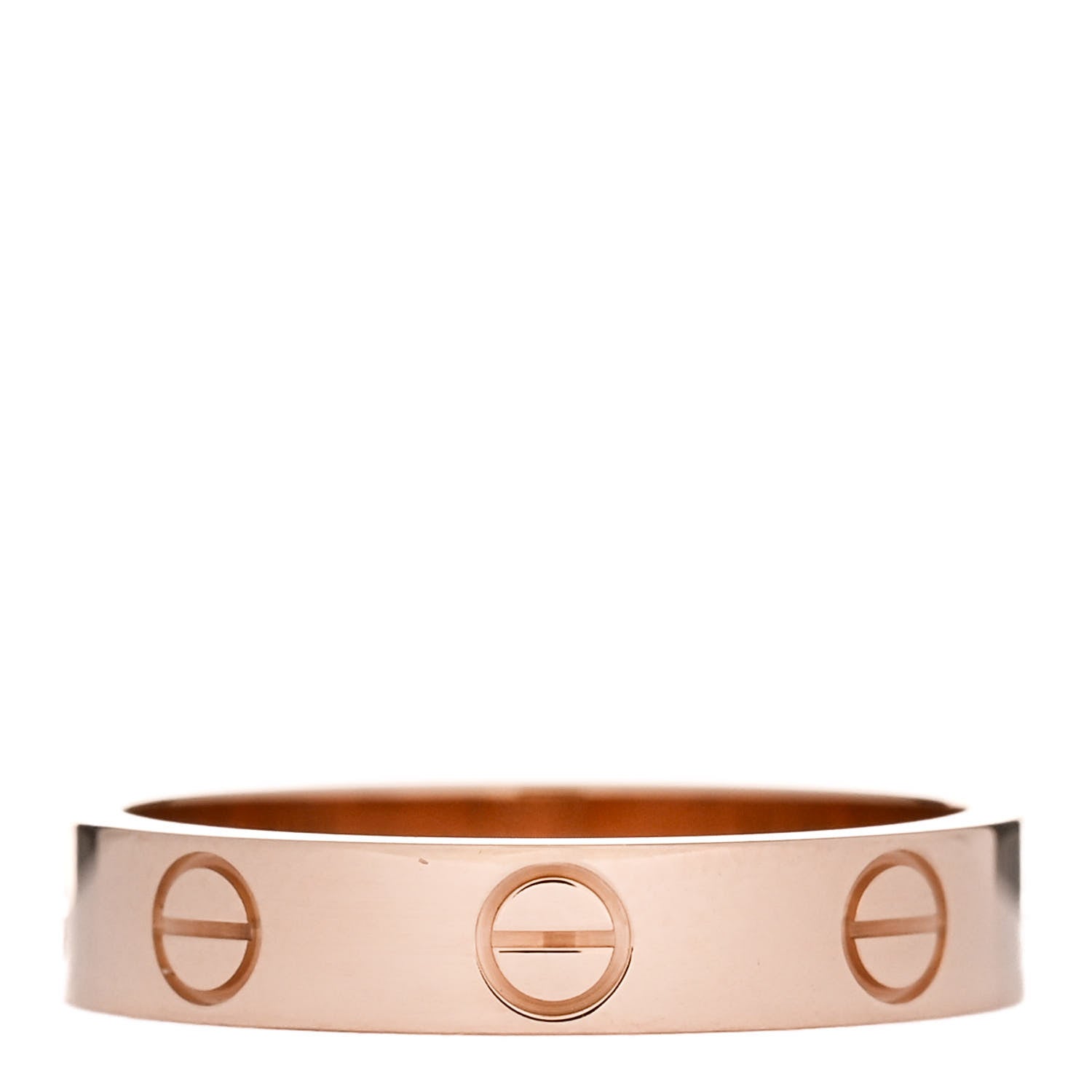 Cartier 18K Pink Gold 3.5mm LOVE Wedding Band Ring 51 5.75 3 of 5