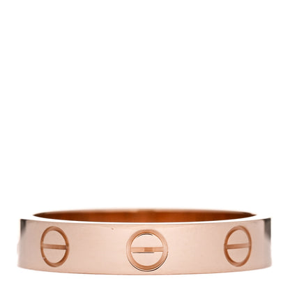 Cartier 18K Pink Gold 3.5mm LOVE Wedding Band Ring 51 5.75 3 of 5