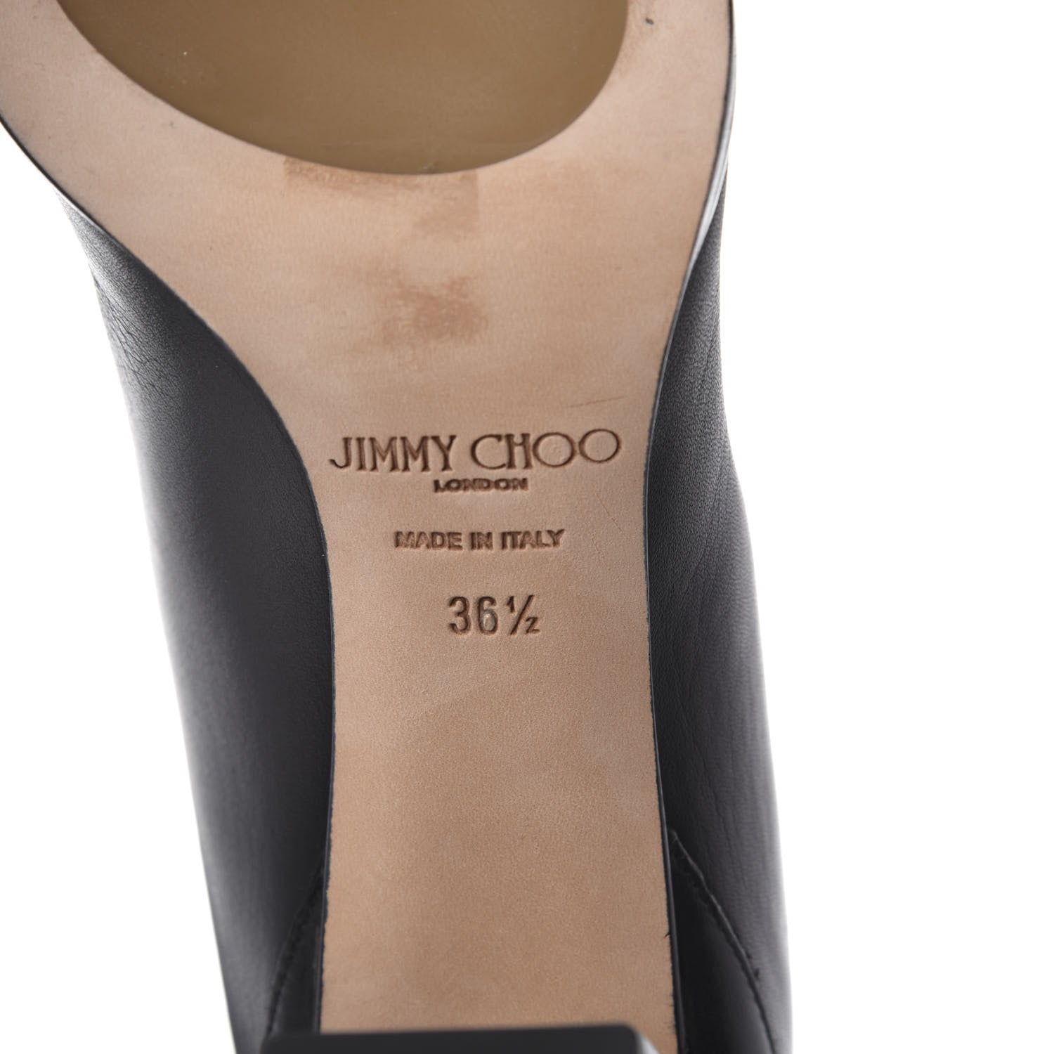 Jimmy Choo Calfskin Knee High Boots 36.5 Black 6 of 6