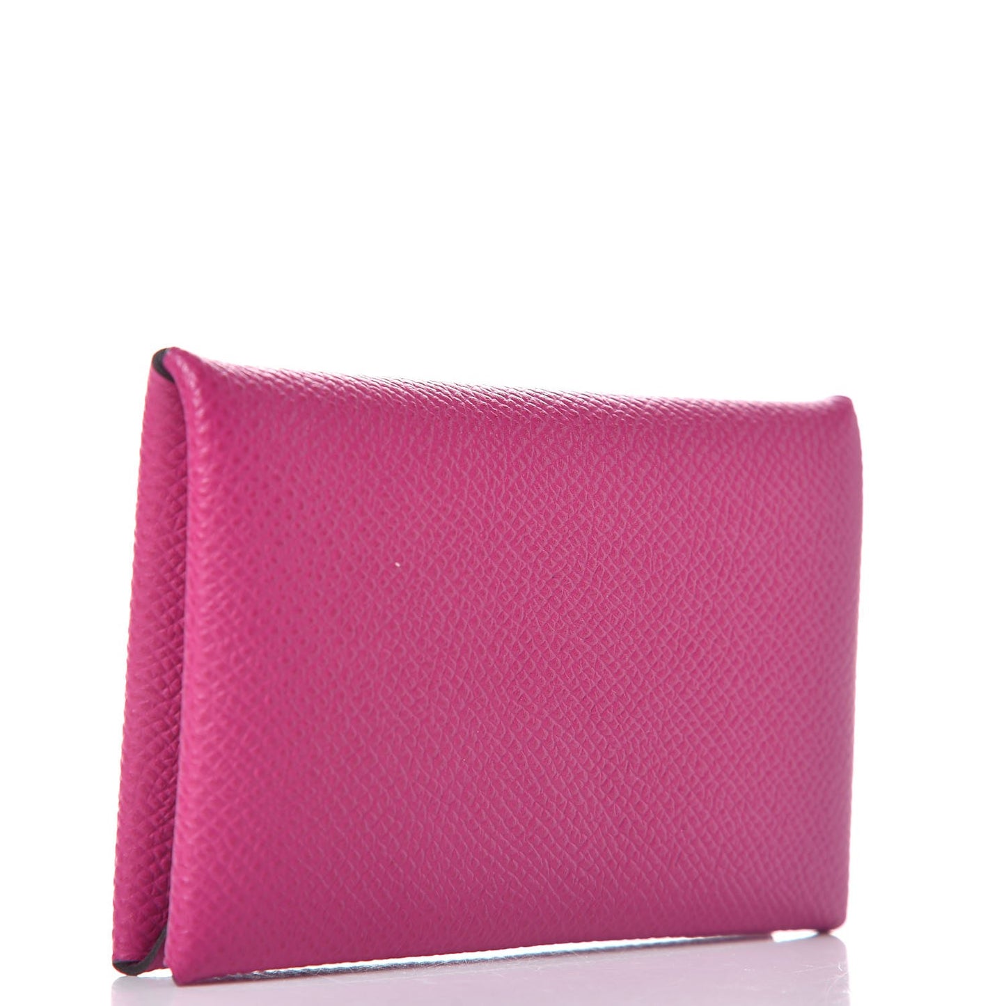 Epsom Calvi Card Case Rose Pourpre