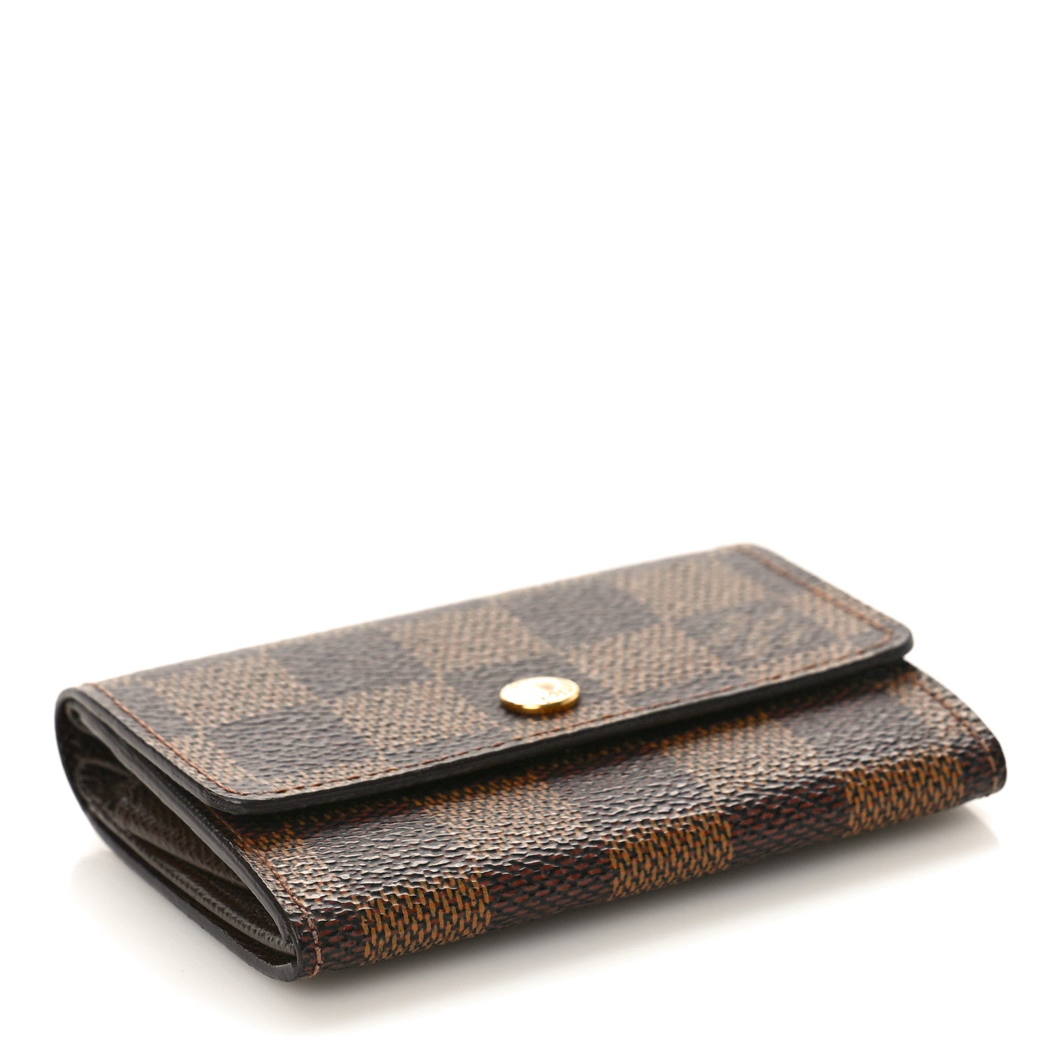 Louis Vuitton Damier Ebene Porte-Monnaie Plat Coin Purse 4 of 10