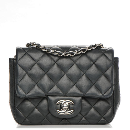 Chanel Lambskin Quilted Mini Square Flap Black 1 of 12