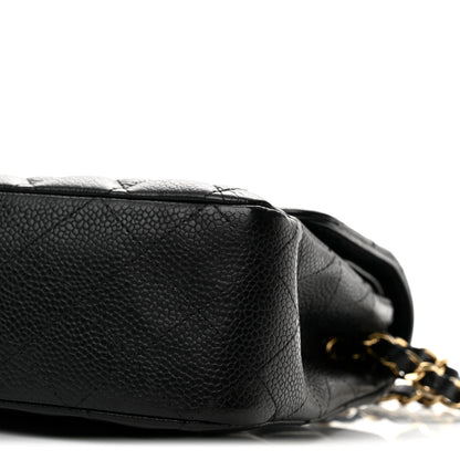 Chanel Caviar Quilted Medium Double Flap Black 10 of 14