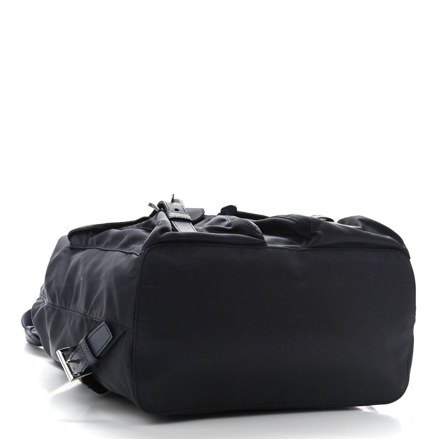 Tessuto Nylon Saffiano Medium Backpack Baltico