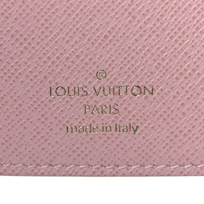 Louis Vuitton Damier Azur Victorine Wallet Rose Ballerine 6 of 6