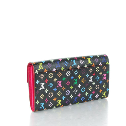 Louis Vuitton Monogram Multicolor Sarah Wallet NM Black Grenade 3 of 9
