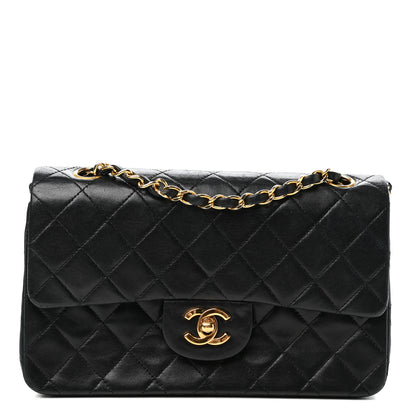 Chanel Lambskin Quilted Small Double Flap Black 1 of 10
