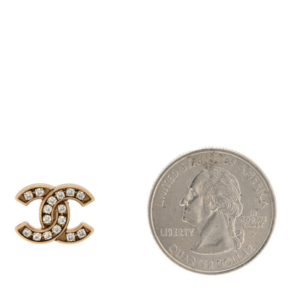 Chanel Crystal CC Earring Gold 2 of 4