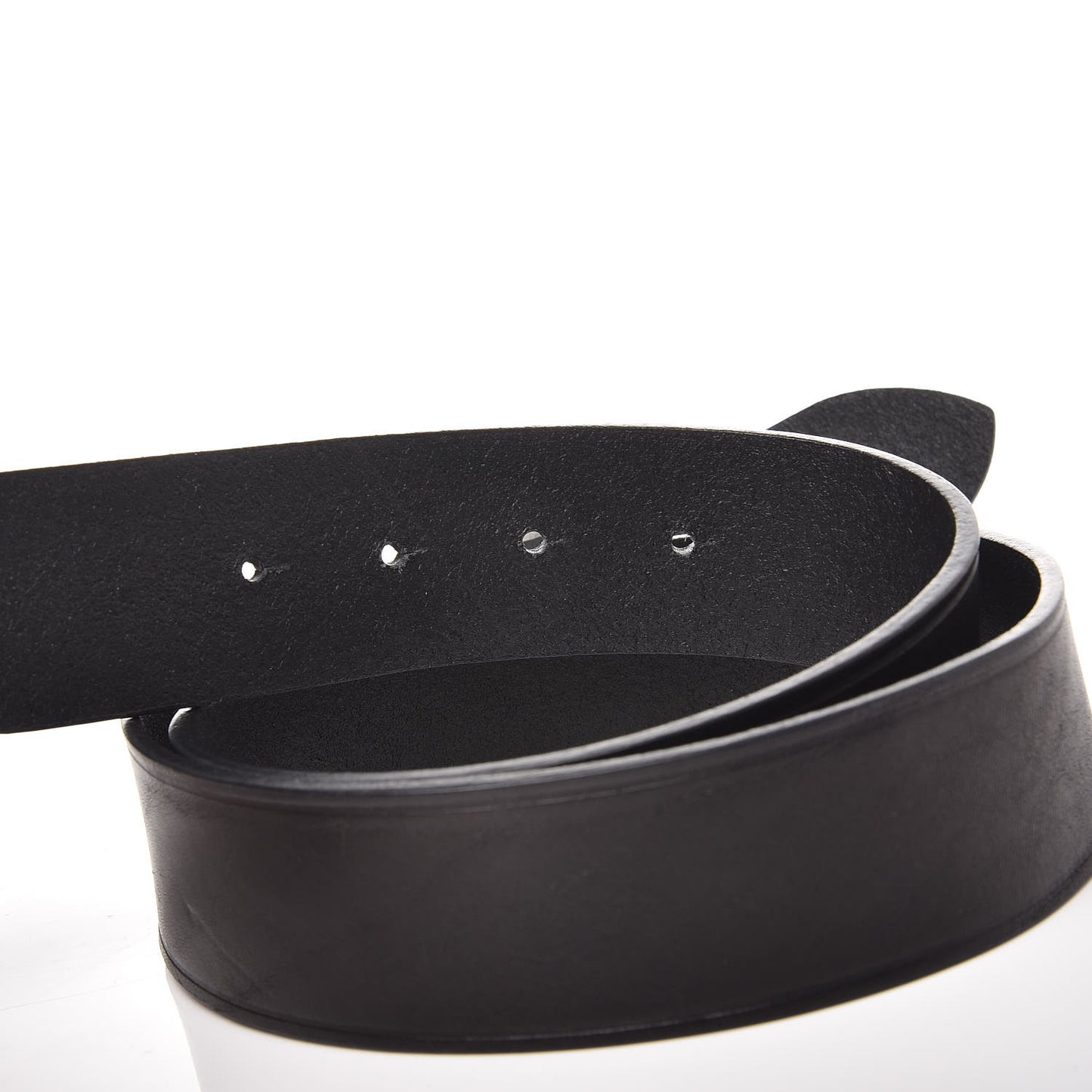 Calfskin Heart Belt 85 Black