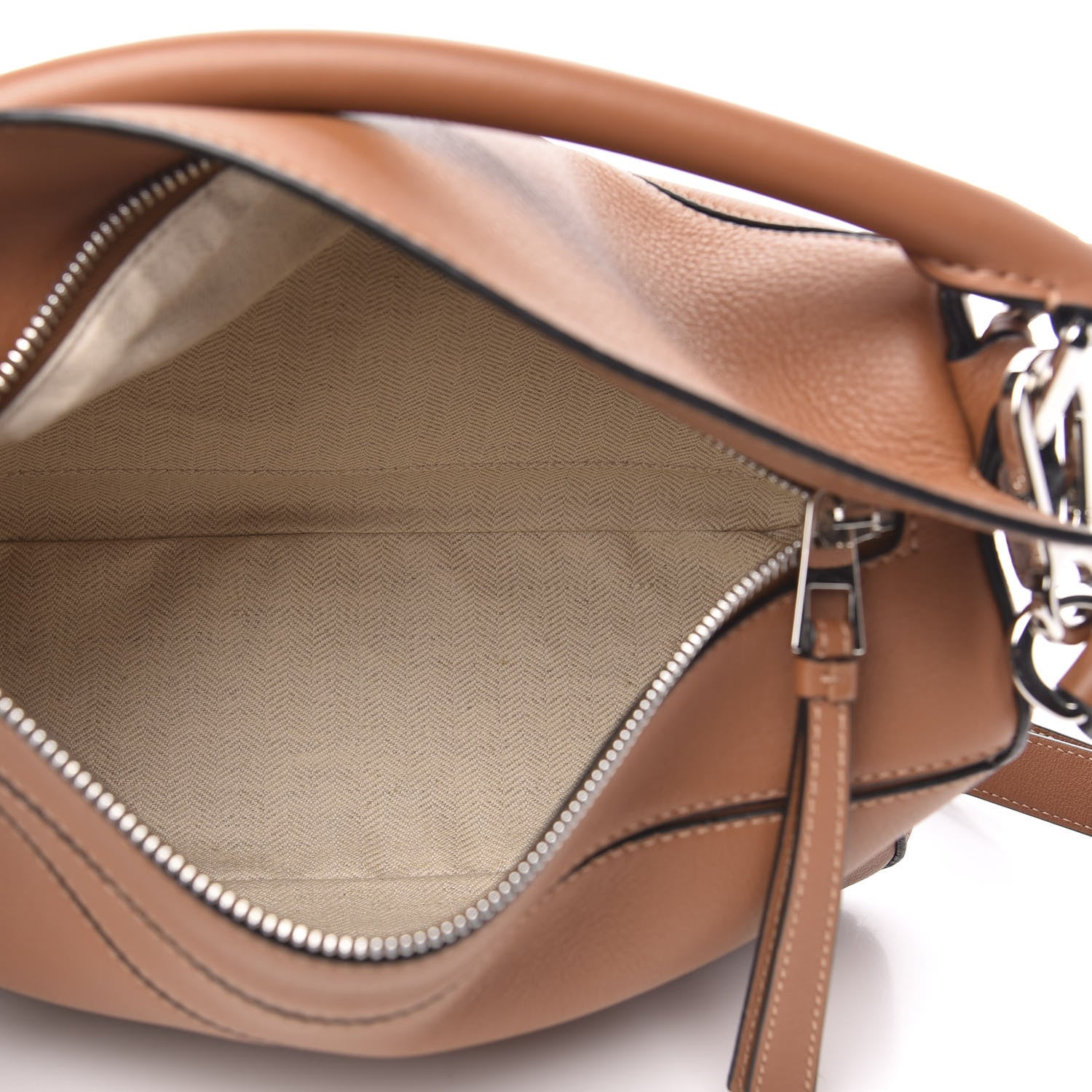 Loewe Calfskin Small Puzzle Bag Tan 5 of 9