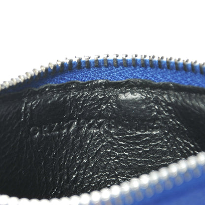 Saint Laurent Grained Calfskin 5 Fragments Zip Pouch Card Holder Ultramarine 7 of 7