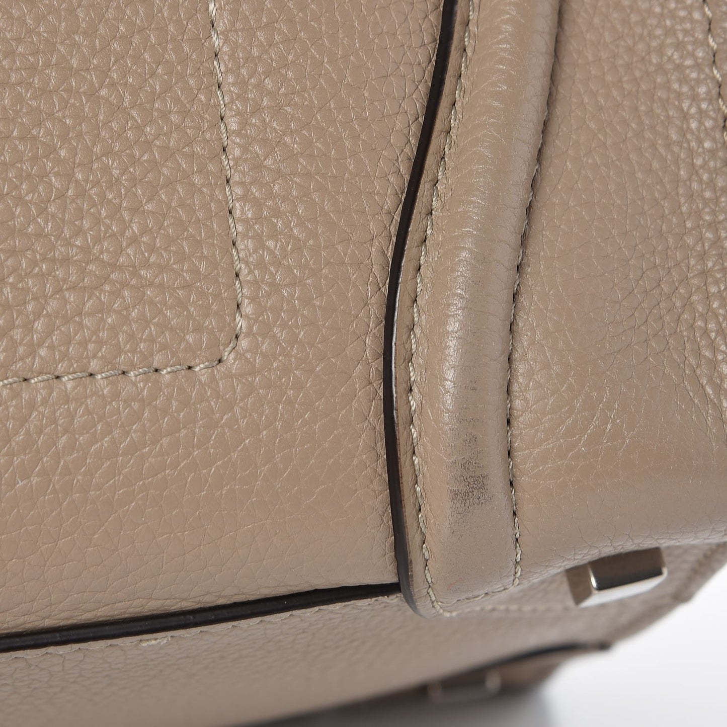 Drummed Calfskin Mini Luggage Dune
