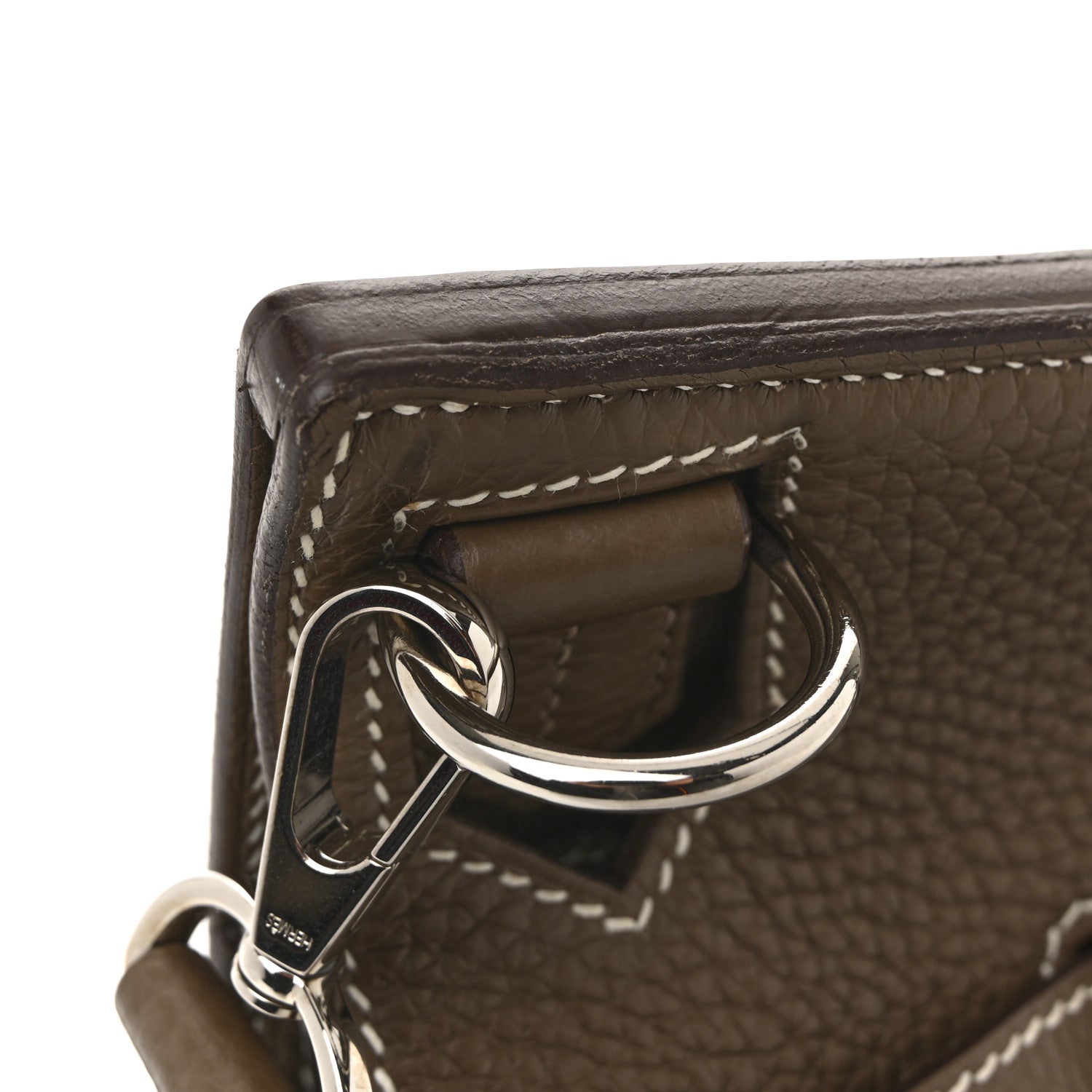 Hermes Taurillon Clemence Jypsiere 28 Etoupe 12 of 14
