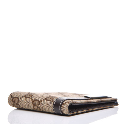 Gucci Monogram Metal Bar Bi-Fold Wallet Brown 4 of 7