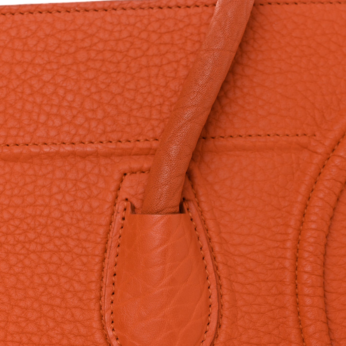 Bullhide Calfskin Medium Phantom Luggage Burnt Orange