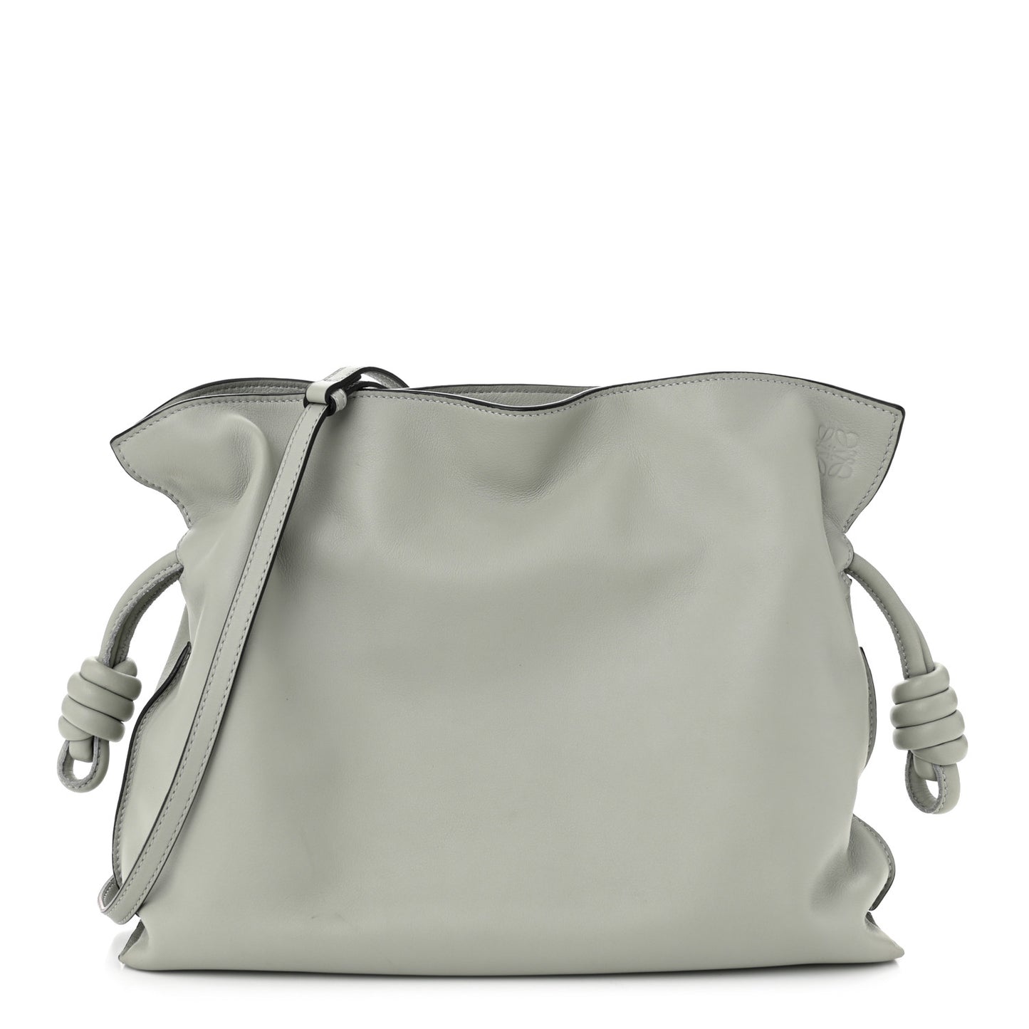 Nappa Medium Flamenco Knot Bag Light Celadon