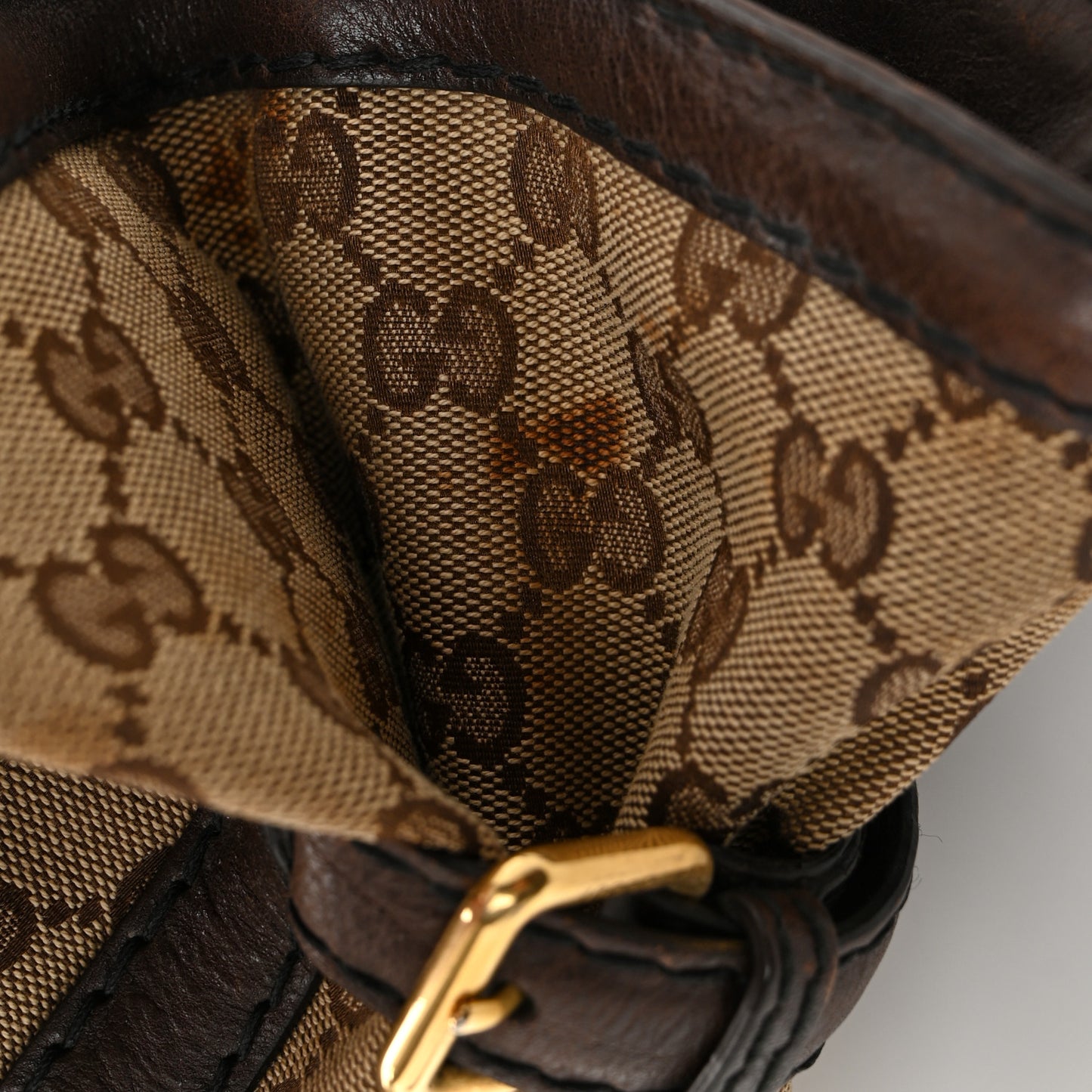 Monogram Large Jockey Tote Dark Brown