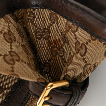Gucci Monogram Large Jockey Tote Dark Brown 11 of 11