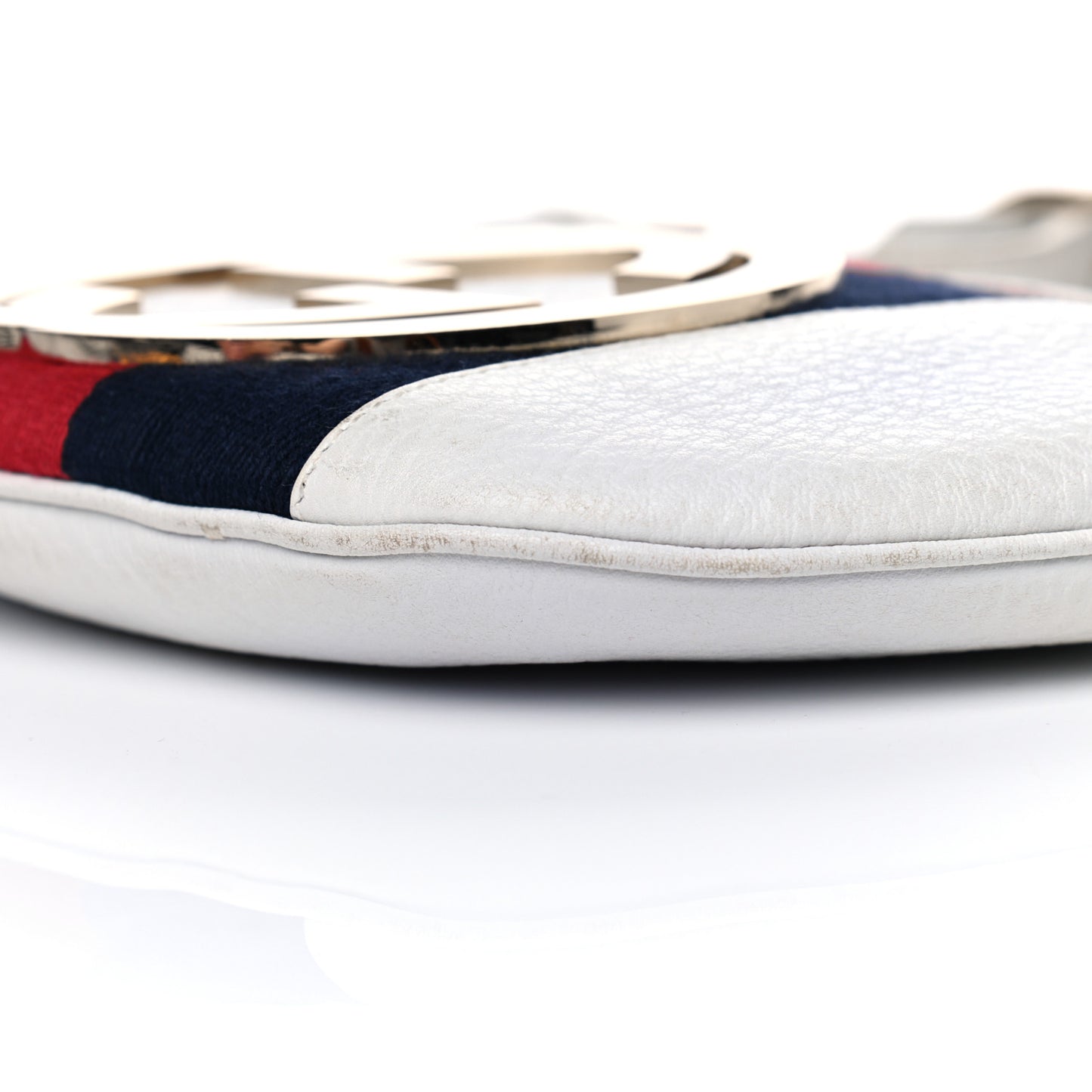 Calfskin Web Small Blondie Hobo White