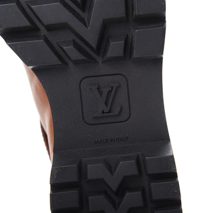 Louis Vuitton Calfskin Territory Ranger Combat Boots 38 Cognac 6 of 8