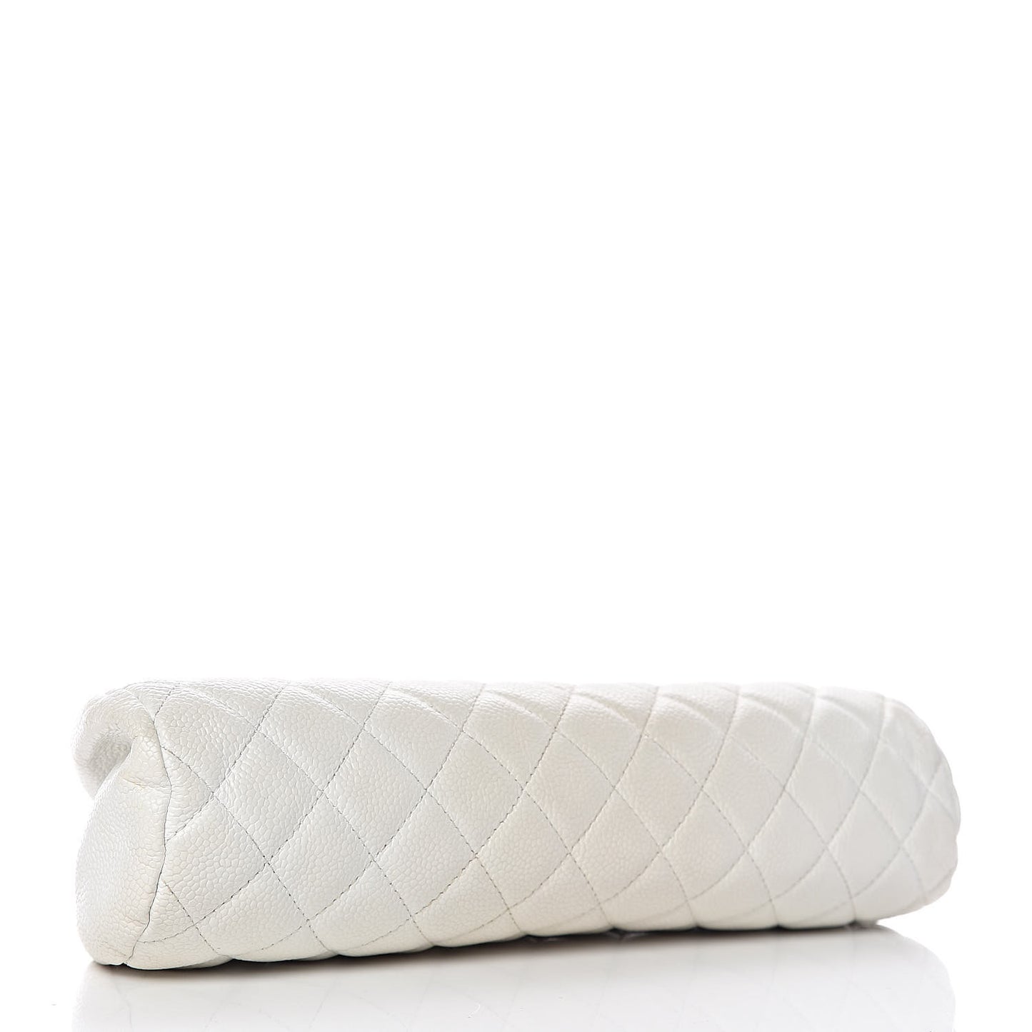 Caviar Quilted Timeless Clutch White