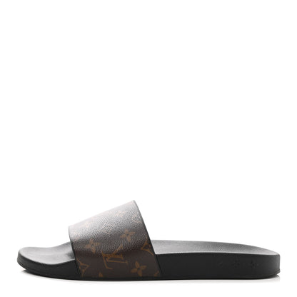 Louis Vuitton Rubber Monogram Mens Waterfront Mules 11 Macassar 1 of 8