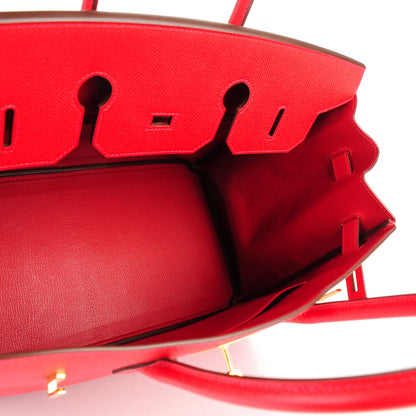 Hermes Epsom Birkin 35 Rouge Casaque 13 of 26