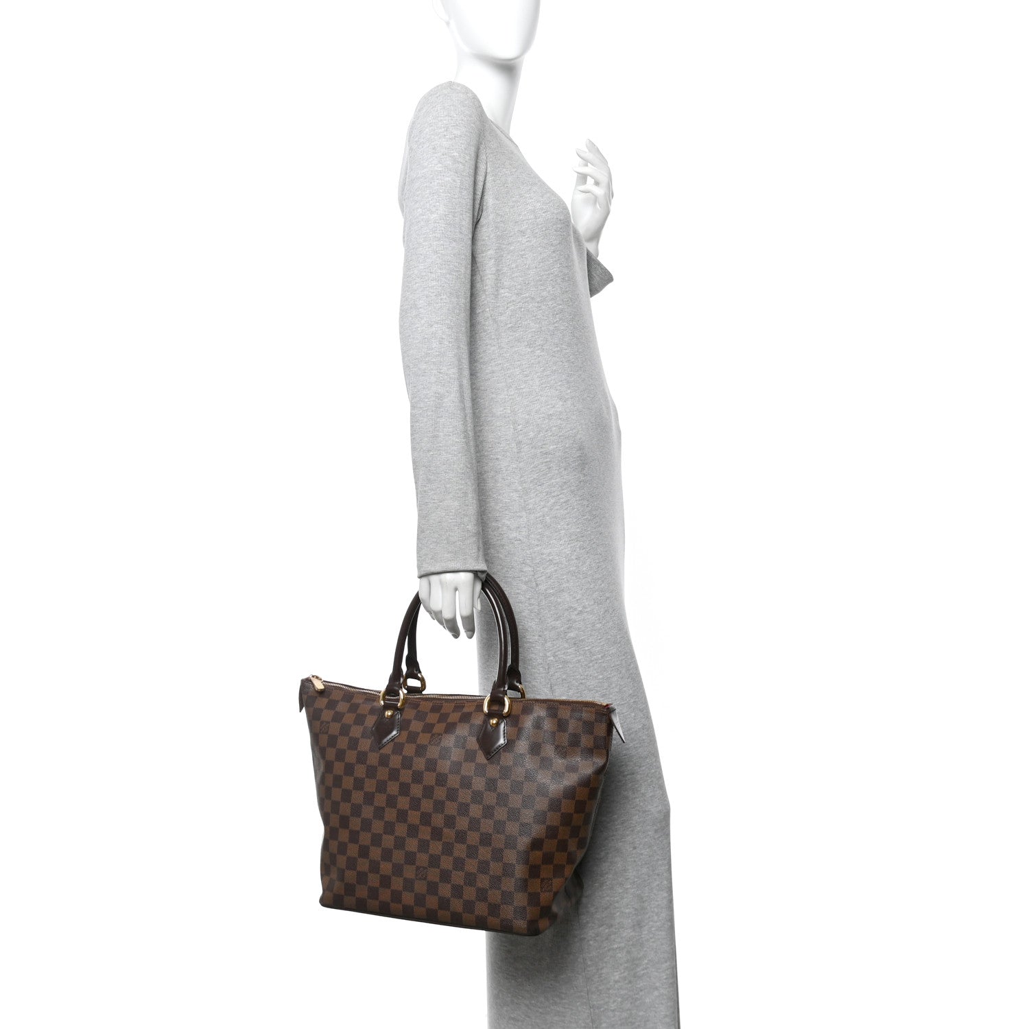 Louis Vuitton Damier Ebene Saleya MM 2 of 15