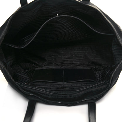 Prada X JAMES JEAN Tessuto Nylon Patch Shopping Tote Black 5 of 18