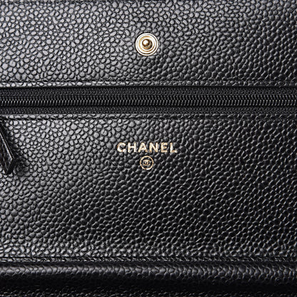 Chanel Caviar Quilted Wallet On Chain WOC Black 6 of 11