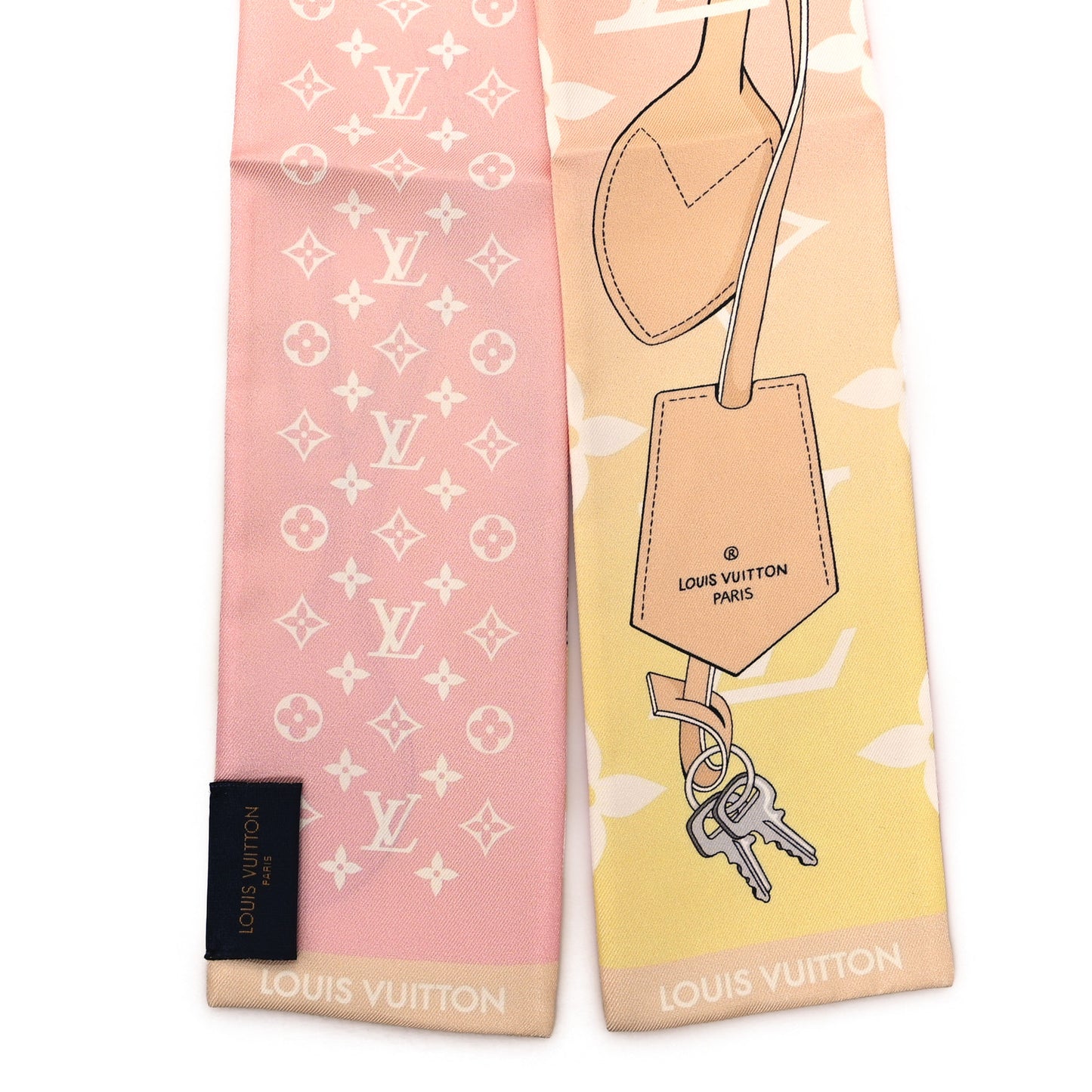 Silk Monogram Gradient Confidential Bandeau Rose