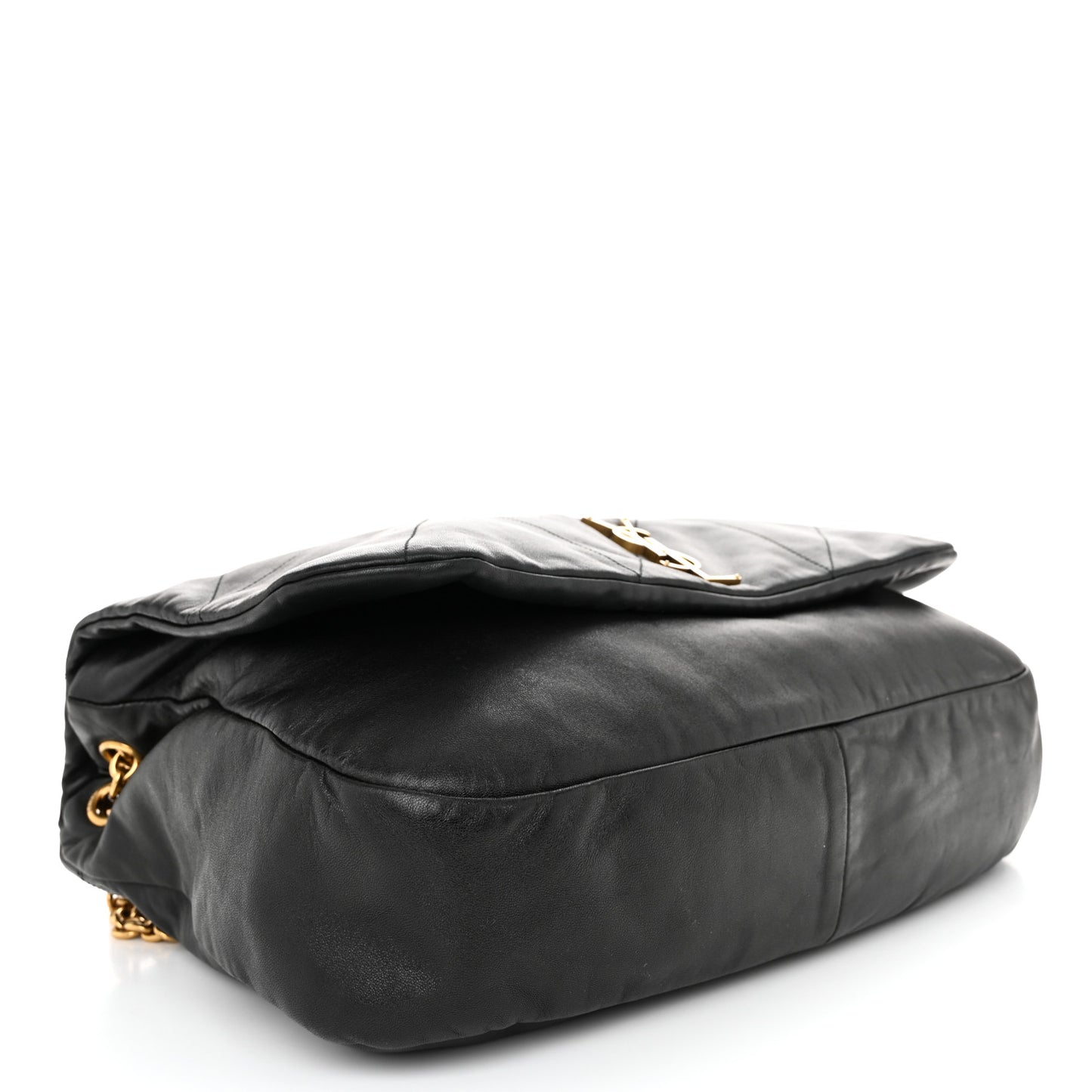 Lambskin Matelasse Monogram Large Jamie 4.3 Black