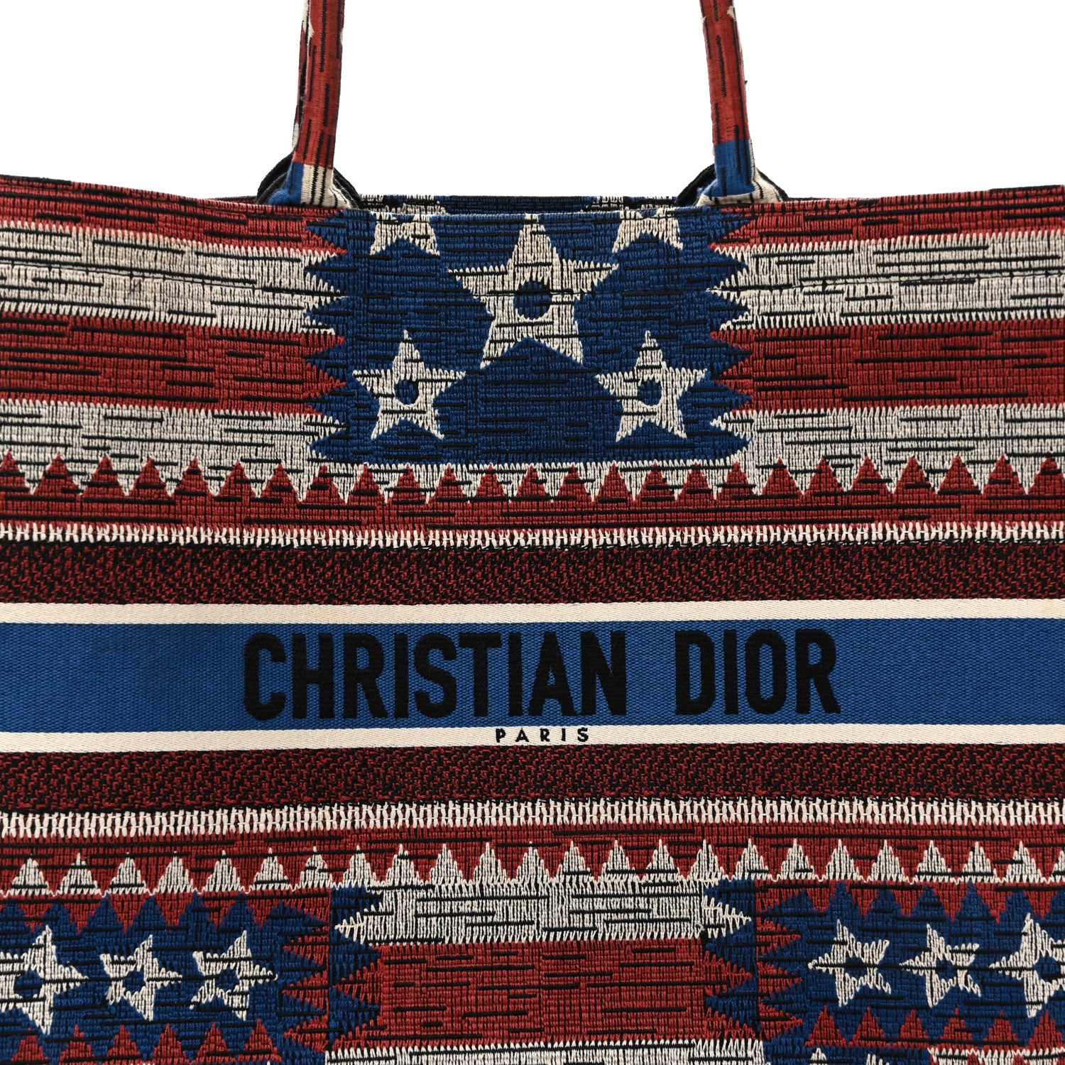 Christian Dior Canvas Embroidered Large Exclusive US Book Tote Multicolor 8 of 13