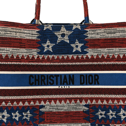 Christian Dior Canvas Embroidered Large Exclusive US Book Tote Multicolor 8 of 13