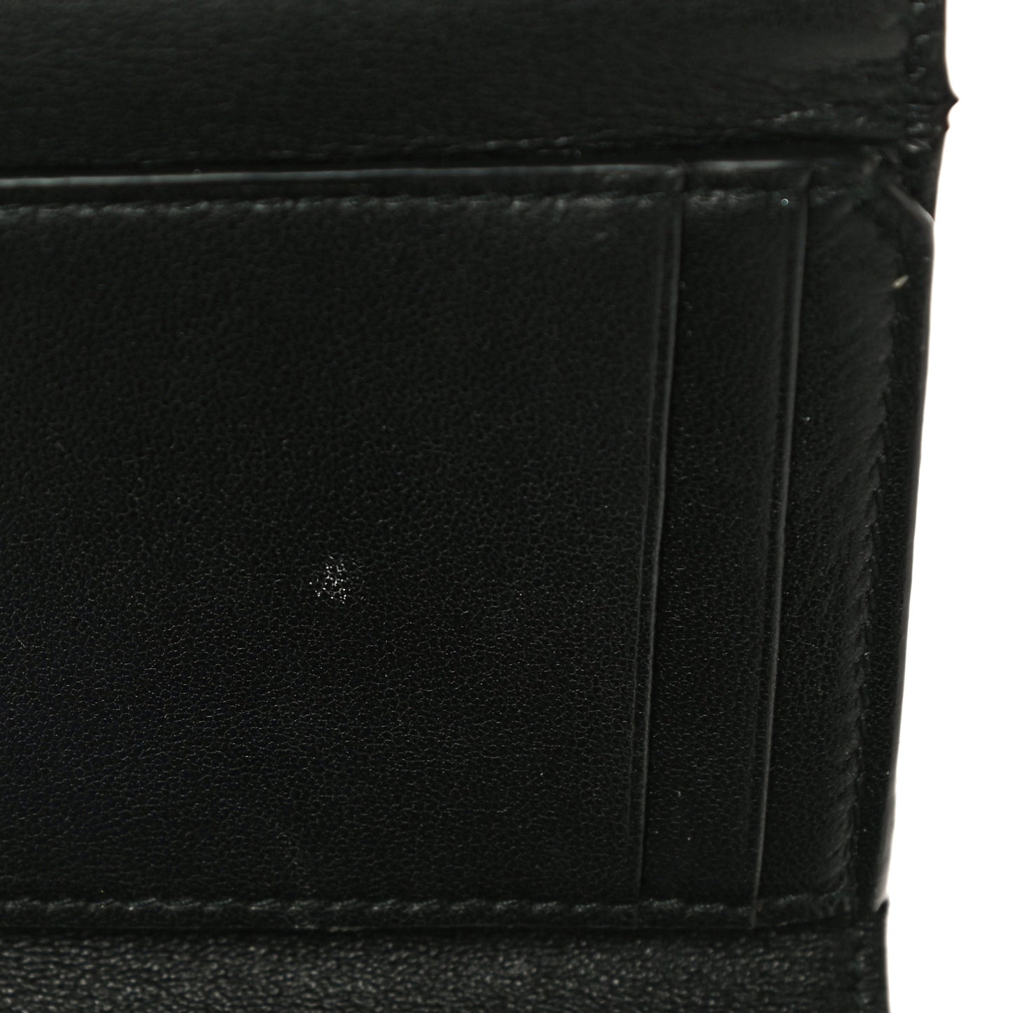 Lambskin Cannage Lady Dior Lotus Wallet Black