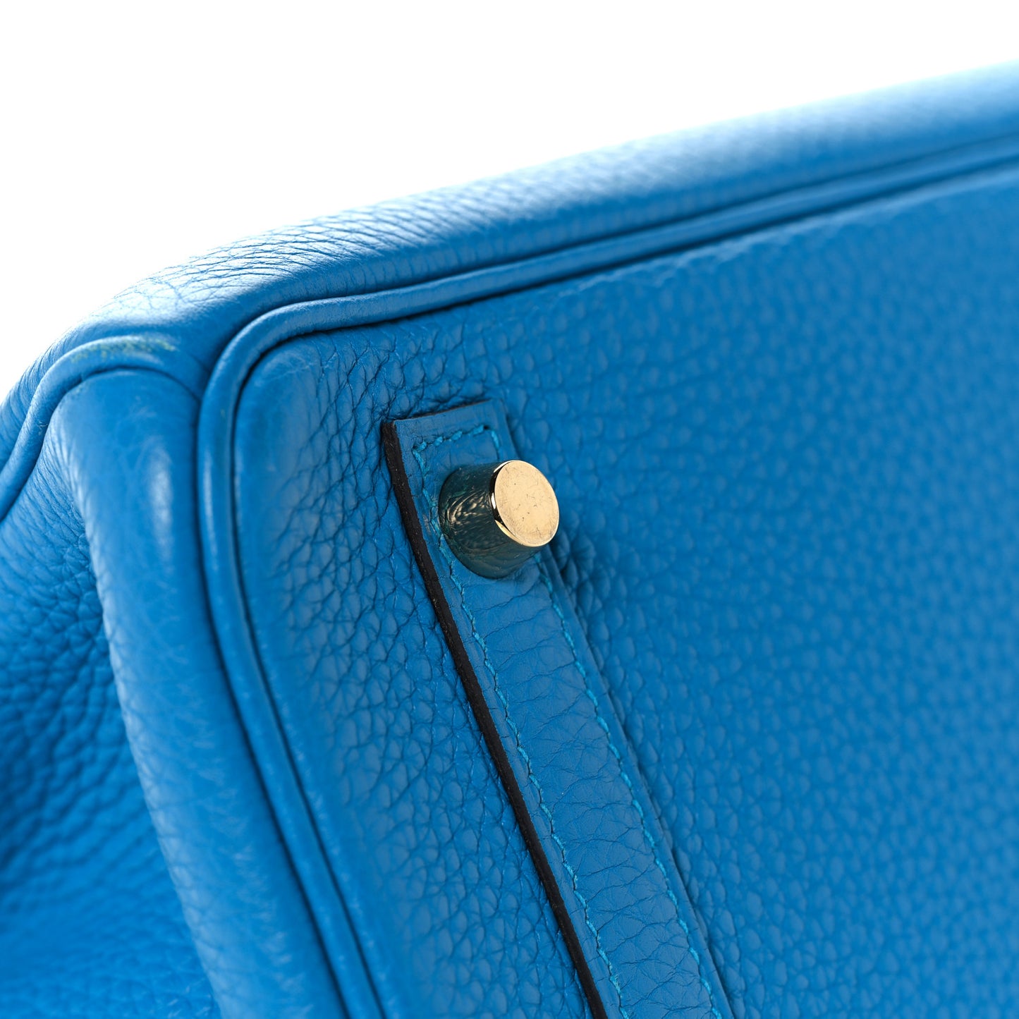 Taurillon Clemence Birkin 30 Bleu Zanzibar