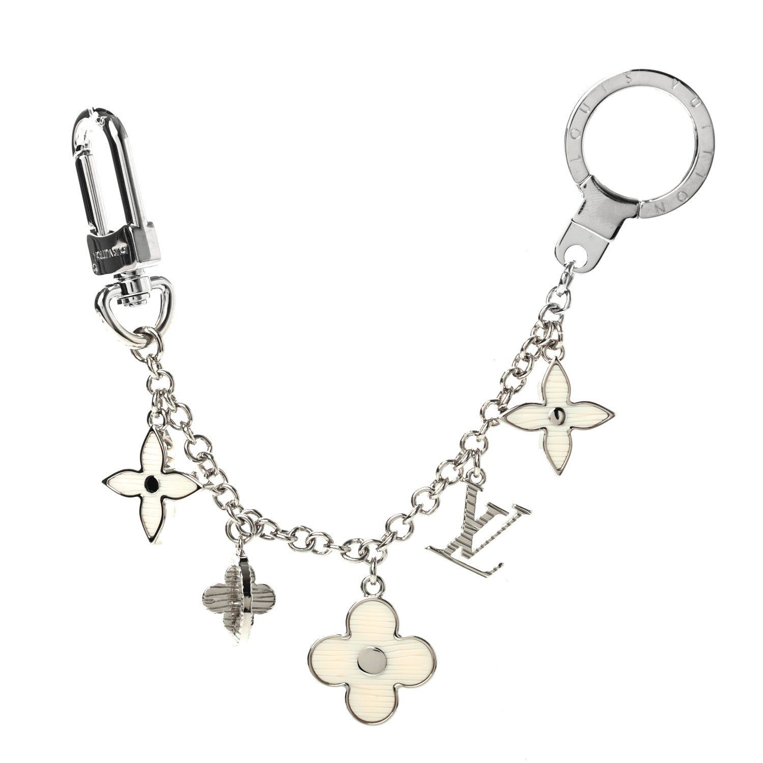 Louis Vuitton Fleur d'Epi Bag Charm Chain Ivory 1 of 4
