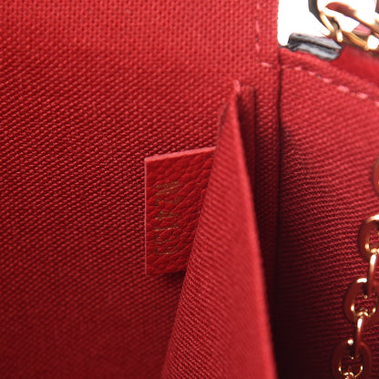 Louis Vuitton Empreinte Pochette Felicie Chain Wallet Cherry 8 of 10