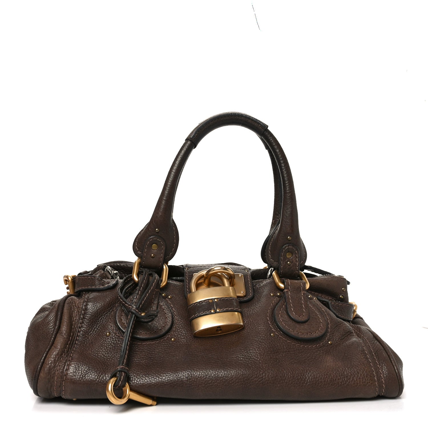 Chloe Calfskin Medium Paddington Satchel Chocolate 1 of 10