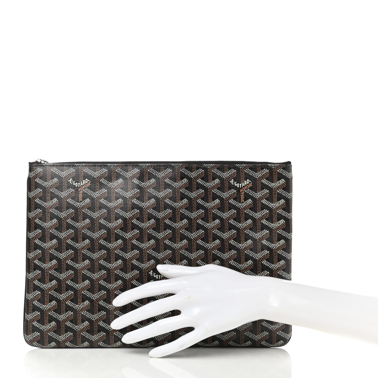 Goyard Goyardine Senat Pochette MM Black 2 of 7