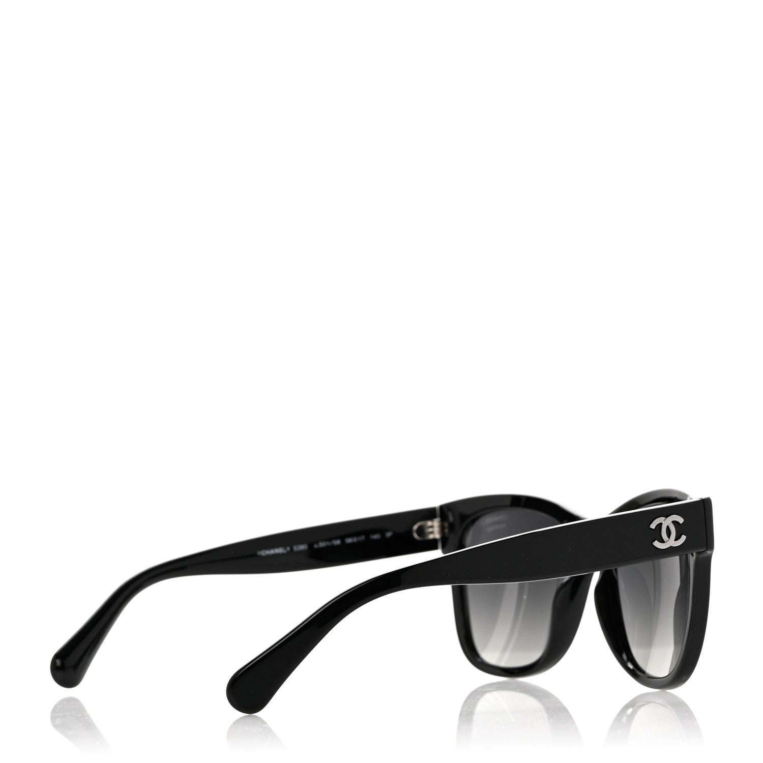 Chanel Acetate Square CC Sunglasses 5380 Black 4 of 6
