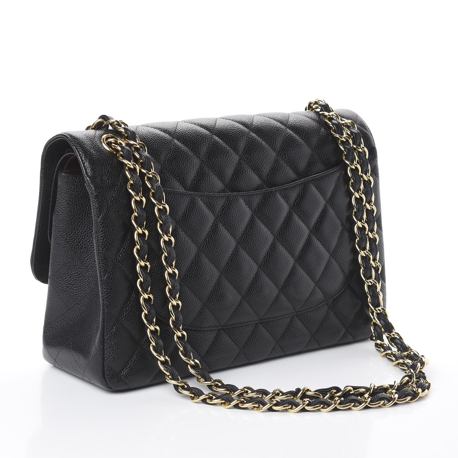 Chanel Caviar Quilted Jumbo Double Flap Black 2 of 11