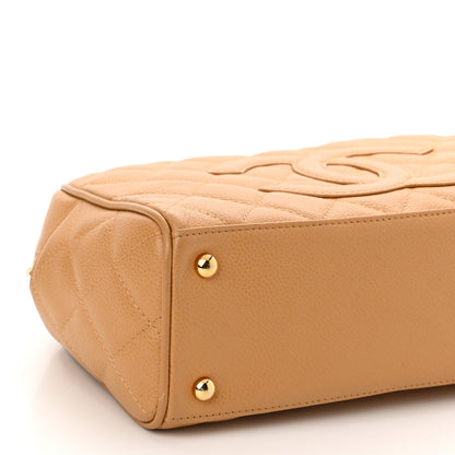 Chanel Caviar Quilted Small Bowler Beige 9 of 12