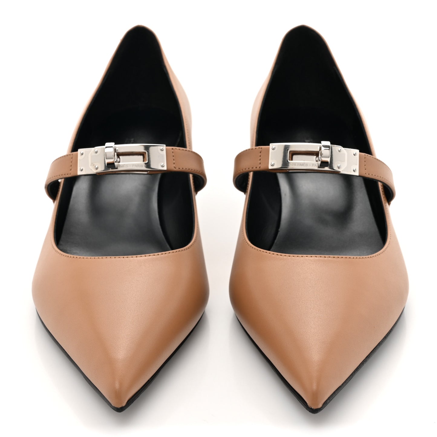 Calfskin Kiara 40 Pumps 38 Naturel Clair