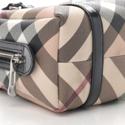 Burberry Nova Check Small Boston Bag Mini Black 10 of 12