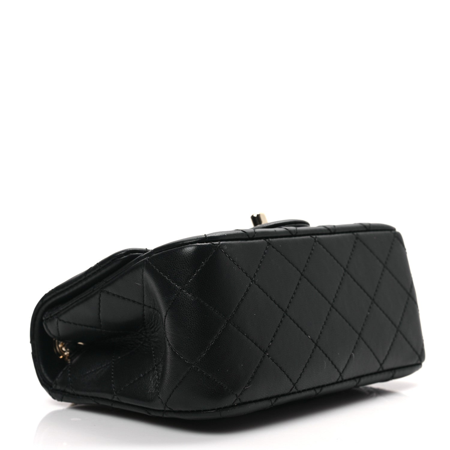 Chanel Lambskin Quilted Enamel Mini Pearl Crush Flap Black 4 of 8