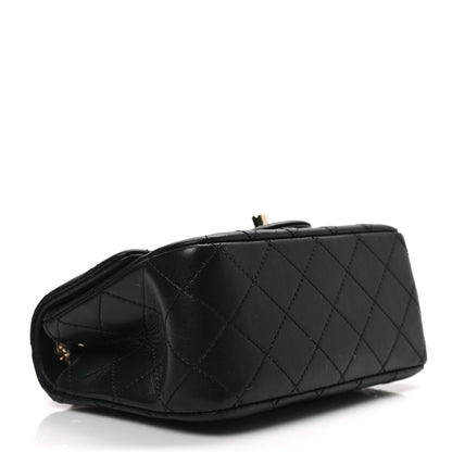 Chanel Lambskin Quilted Enamel Mini Pearl Crush Flap Black 4 of 8