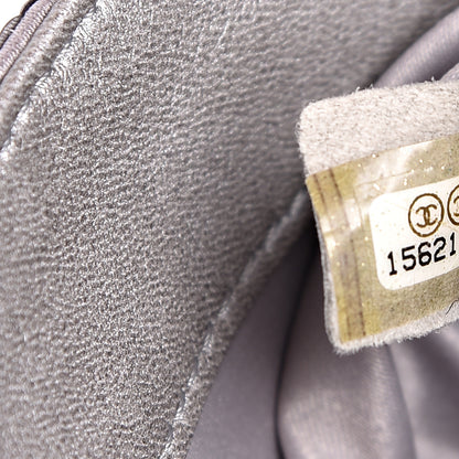 Chanel Sequin Medium Single Flap Silver 6 of 14