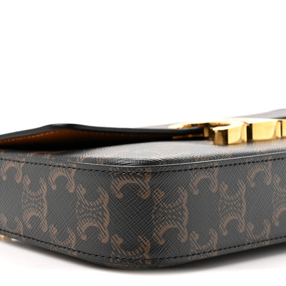 Celine Triomphe Canvas Chain Shoulder Bag Tan 10 of 10